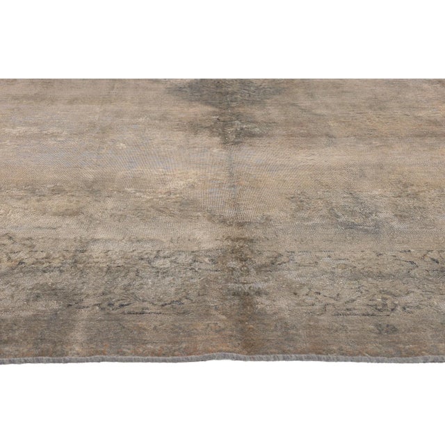 Mid 20th Century Vintage Turkish Modern Industrial Rug - 09'10 X 12'11 For Sale - Image 4 of 9