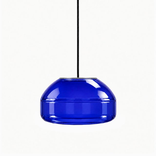 Ultramarine Blown Glass Pendant Light by Artem Zakharchenko-Halytskyi For Sale - Image 6 of 6