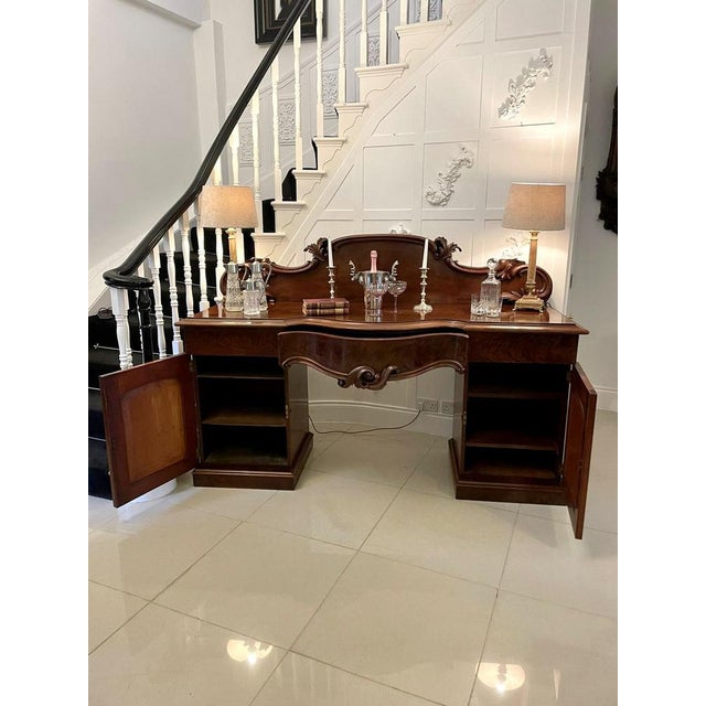 Victorian Mahogany Sideboard, 1860s For Sale - Image 3 of 16