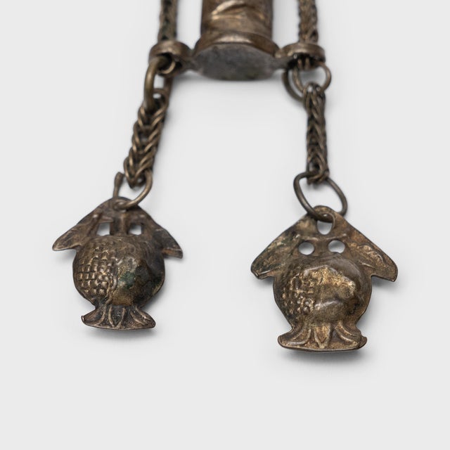 Chinese Repoussé Grooming Tool Set, C. 1900 For Sale - Image 4 of 5