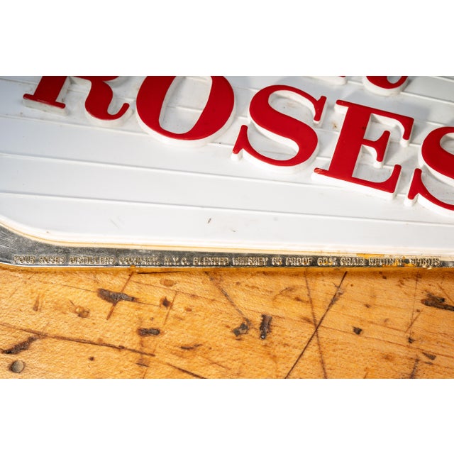 Vintage "Four Roses" Lighted Sign Salesman Sample in Case For Sale - Image 14 of 15