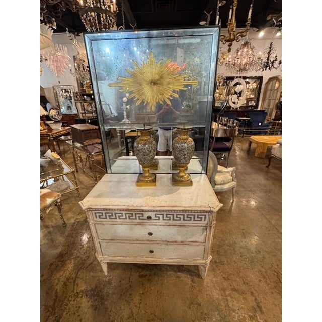 Pair of 19th C. French Marble and Bronze Urns For Sale In Dallas - Image 6 of 7