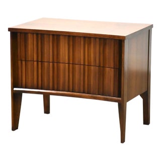 Walnut Nightstand by United Furniture For Sale