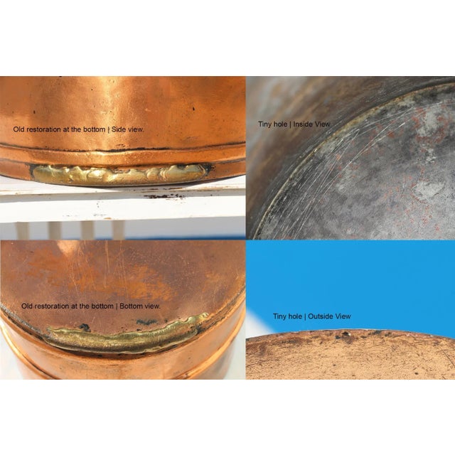 19th Century Portuguese Large Copper Long Handled Pan For Sale - Image 11 of 13