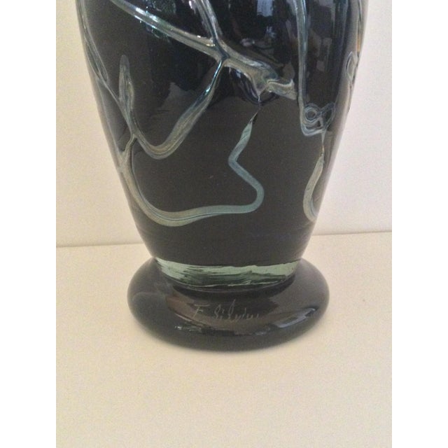 Glass Paste Vase by Florea Silviu For Sale - Image 4 of 5