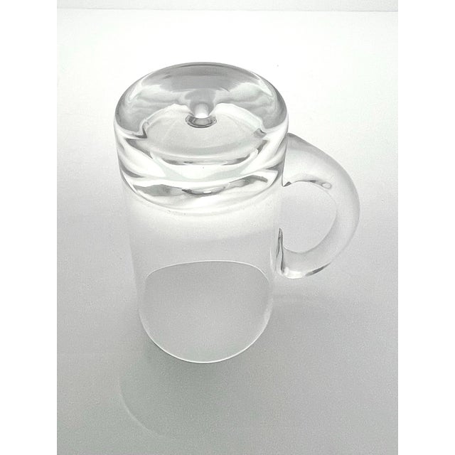Glass Crate & Barrel, Krosno “Direction” Set of 5 Blown Glass Beer Mugs For Sale - Image 7 of 8