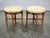 An elegant pair of Art Deco stools from Czechoslovakia, dating to the 1930s, preserved in good original condition. The...