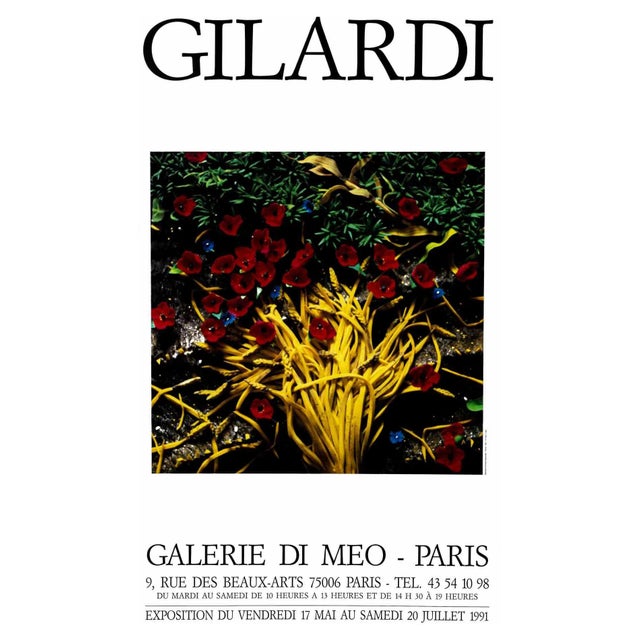 Piero Gilardi, Galerie Di Meo Exhibition Poster, 1991, Lithograph For Sale