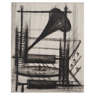 Bernard Buffet, The Phonograph, Original Engraving For Sale
