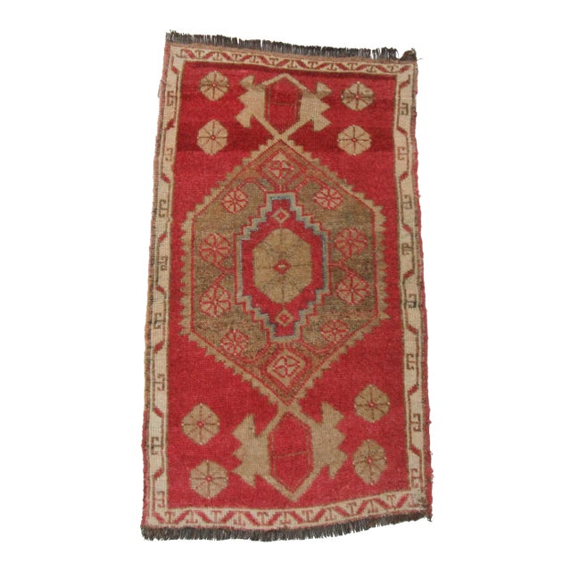 Vintage Mini Kars Region Turkish Rug For Sale