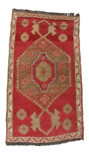 Vintage Mini Kars Region Turkish Rug