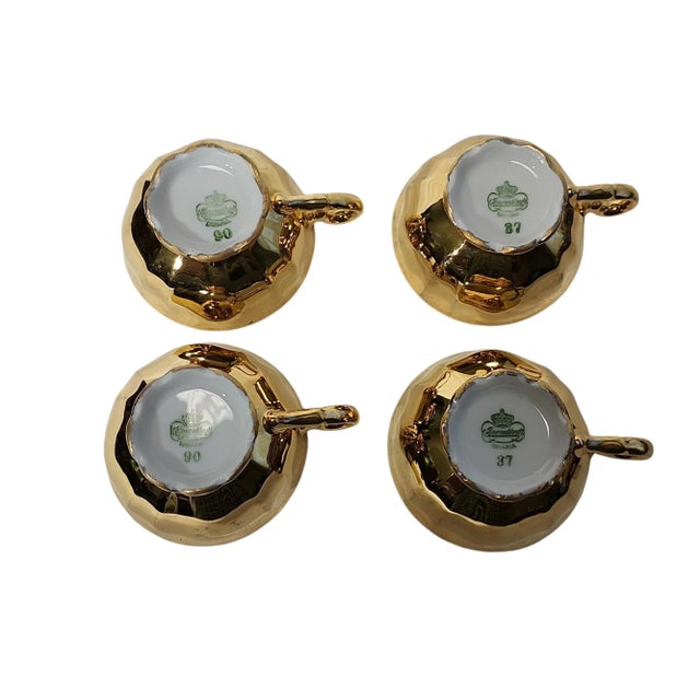 1930s 1930s Pre-War German Bareuther Gold Lustre Coffee Set - 13 Pieces For Sale - Image 5 of 9