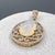 Vintage Art Deco Style Pear Opal and Diamond Teardrop Statement Pendant in Gilded 925 Silver, 1980s For Sale - Image 9 of 15