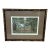 Vintage Gilt Faux Bamboo Framed French Indochina Landscape Print - British Colonial Style For Sale