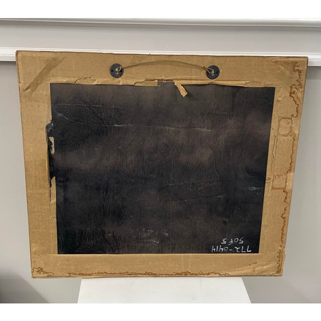 Wood Vintage Framed Floral Still Life With Oval Cartouche, Gilt Wood Frame For Sale - Image 7 of 12