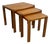 Teak Nesting Tables attributed to Salling Stolefabrik, 1960s, Set of 3 For Sale