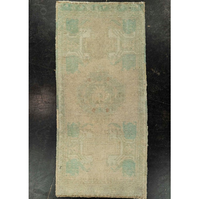 Pink Turkish Mini Rug Oriental Hand Knotted Vintage Rug 1'7" x 3'4" #21151 For Sale - Image 8 of 8