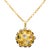 Vintage Multi-Stone 14k Yellow Gold Half Sputnik Necklace For Sale