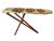 This rare antique ironing board from the early 1900s is a unique piece with a torpedo shape and a charming orange tree...
