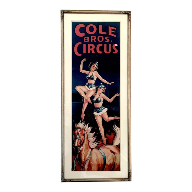 1940s Circus American Classical Cole Brothers Circus Poster For Sale