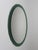 Mid-Century Oval Green and Grey Scalloped Wall Mirror from Cristal Arte, Italy, 1960s For Sale - Image 10 of 15