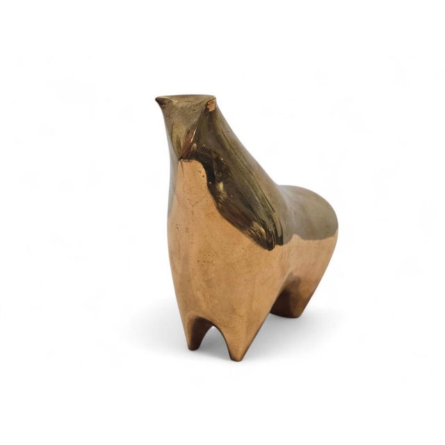 1970s Modernist Bronze Bull Sculpture, 1970s For Sale - Image 5 of 12