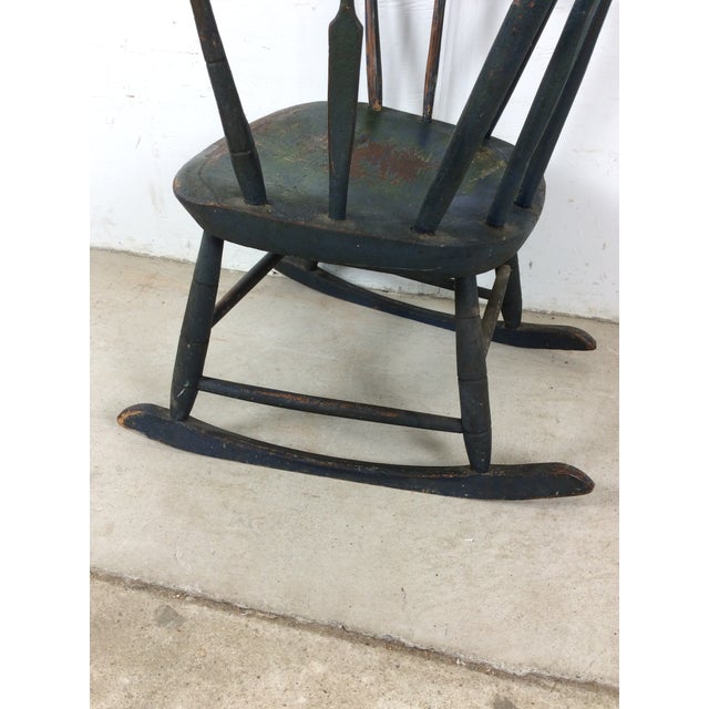 Antique Childs Rocking Chair With Excellent Patina For Sale - Image 9 of 16