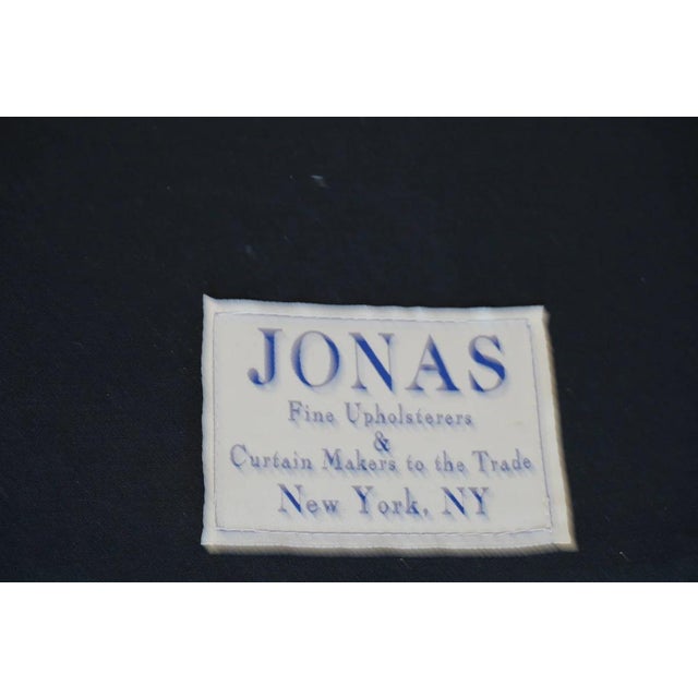 Jonas NY Upholsterer Oval Leather Ottoman or Table For Sale - Image 4 of 12