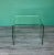 Mid-century modern bent glass Side Table Dimensions: 21"Width x 19"Depth x 17"Height