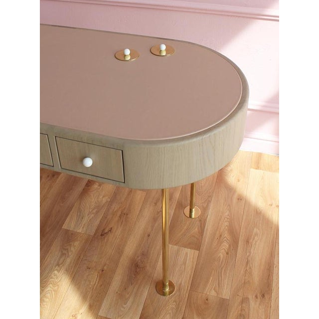 Not Yet Made - Made To Order Poetry Dressing Table in European Oak and Italian Leather by Auste Ost For Sale - Image 5 of 15