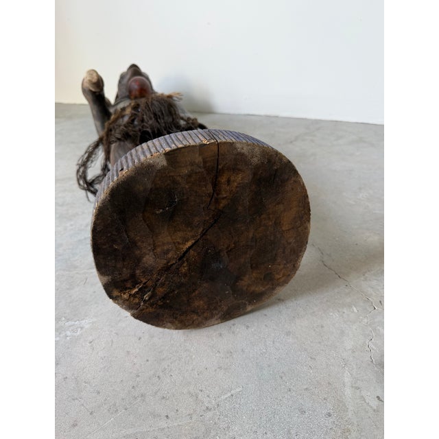 Vintage African Hand-Carved Wood Tribal Figure Sculpture For Sale - Image 12 of 12