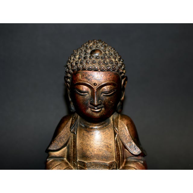 Bronze Cold Painted Baby Buddha Tang Style For Sale - Image 9 of 18