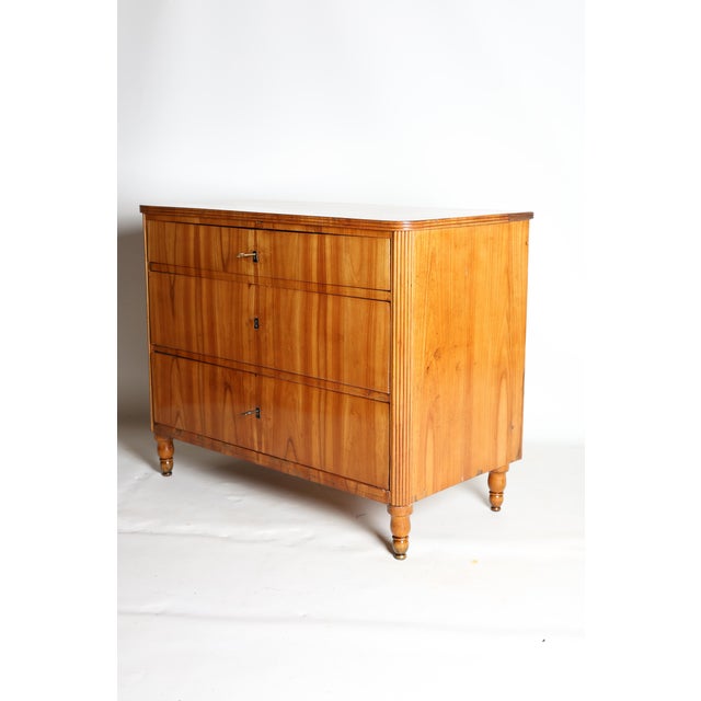 Biedermeier Chest of Drawers in Cherry Wood, 1840s For Sale - Image 3 of 9