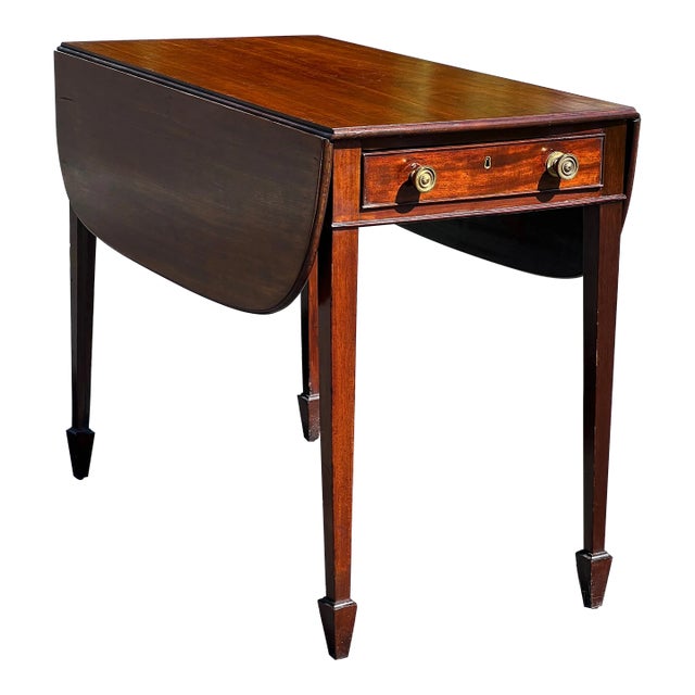 Late 18th Century Antique George III Mahogany Drop Leaf Table With ...