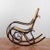Wood and Straw Rocking Chair in the style of Thonet For Sale - Image 3 of 9
