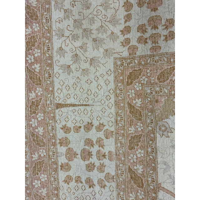 Textile Hand-Knotted Persian Tabriz Style Wool Area Rug, Floral Garden Design For Sale - Image 7 of 8