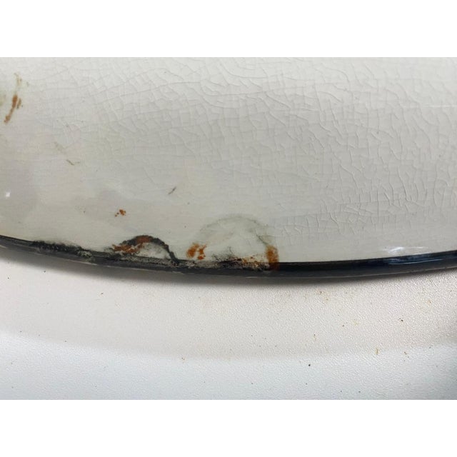 Large 20th Century Ceramic Dish in Yellow and Blue from C.Lombardo, Italy, 1960s For Sale - Image 4 of 14