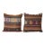 Striped Wool Kilim Cushion Cover - A Pair For Sale
