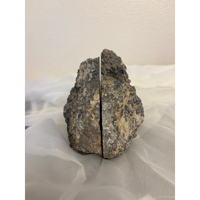 Antique Thundered Geode Bookends-a Pair For Sale - Image 4 of 5