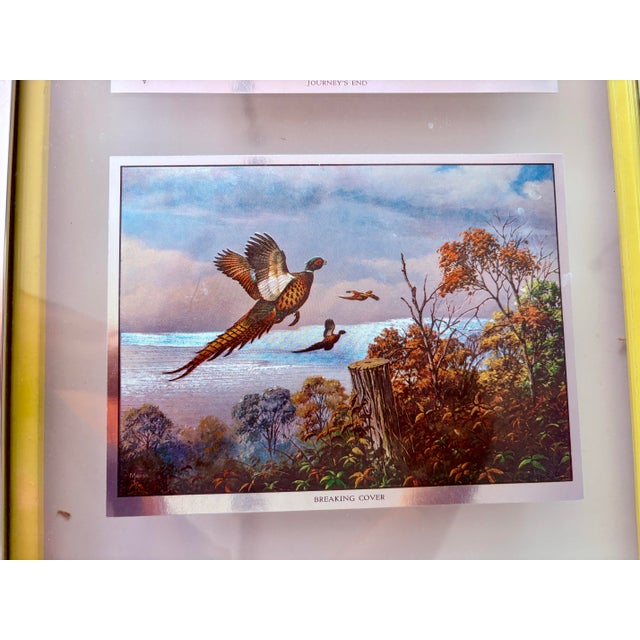 Vintage David A. Maass Wilderness Wings Wildlife Foil-Etch Prints, Framed Set of 4 For Sale In Miami - Image 6 of 14