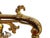 1910s Cast Brass Semi Flush Ceiling Light With Red and Blue Embellishments Circa 1915 For Sale - Image 13 of 16