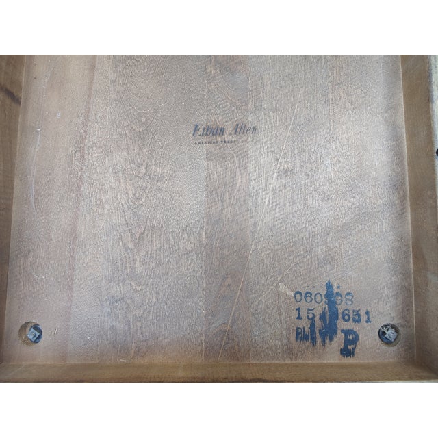 Vintage Ethan Allen Mid Century Pillar Side Tables - a Pair For Sale In Washington DC - Image 6 of 10