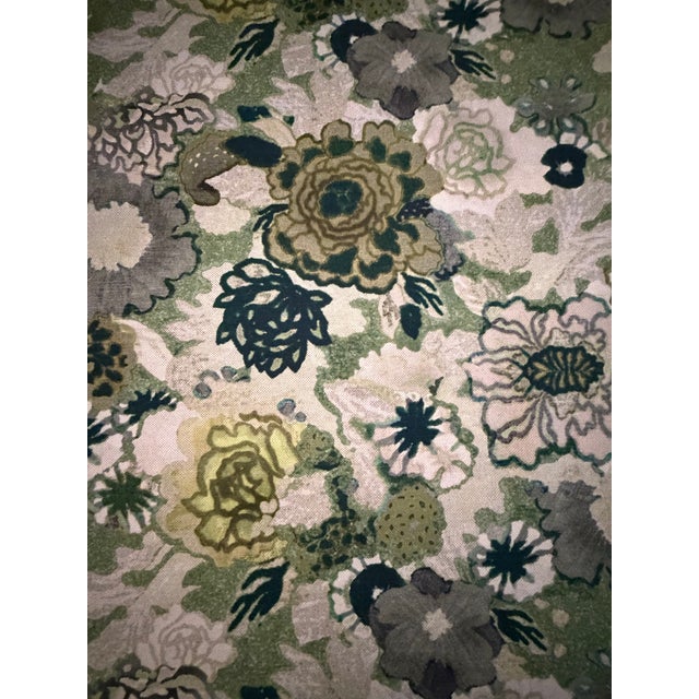 Lee Jofa Lee Jofa Groundworks Modern Arioso Print Stone/Jade Fabric 1.80 Yards For Sale - Image 4 of 6