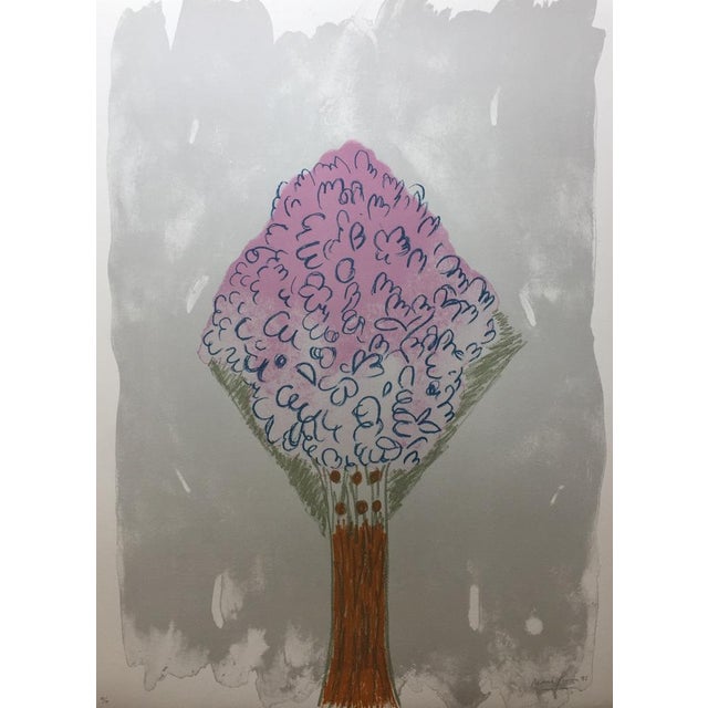 Maria Girona, Lilas, 1992, Lithograph For Sale - Image 4 of 4