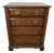 Vintage Antique-Style Record Cabinet with Drawers, 1970s For Sale