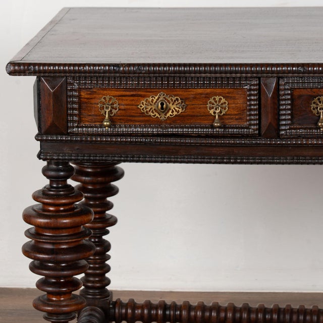 Wood Late 18th Century Portuguese Chestnut Console Table For Sale - Image 7 of 17