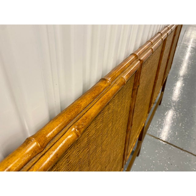 American of Martinsville Bamboo King Headboard Chairish