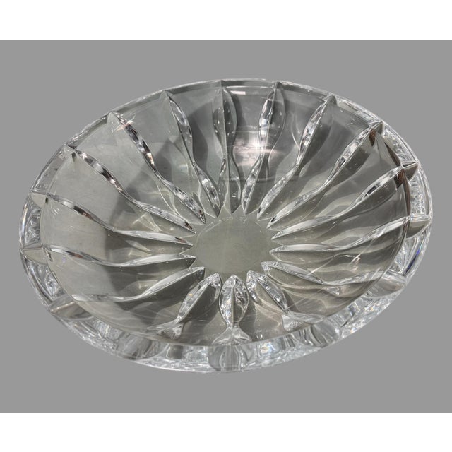 Large & Impressive Reed & Barton Lead Crystal 13" Center Serving Bowl For Sale - Image 6 of 6