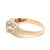 Modern 0.70ctw Diamond Bezel Ring, 14k Yellow Gold, Ring Size 5.5 For Sale - Image 3 of 6