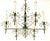 Mid-Century Modern 1960s Six-Arm Crystal Snowflake Chrome Chandelier After Gaetano Sciolari. For Sale - Image 3 of 7